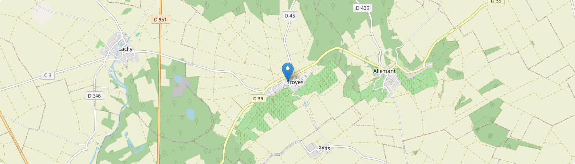 Broyes - Carte