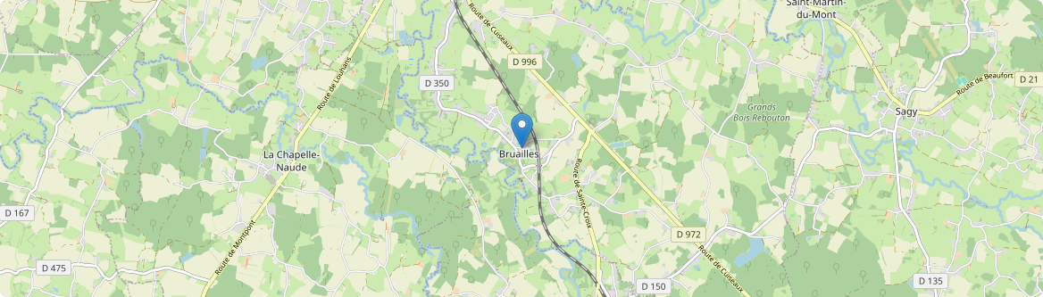 Bruailles - Carte