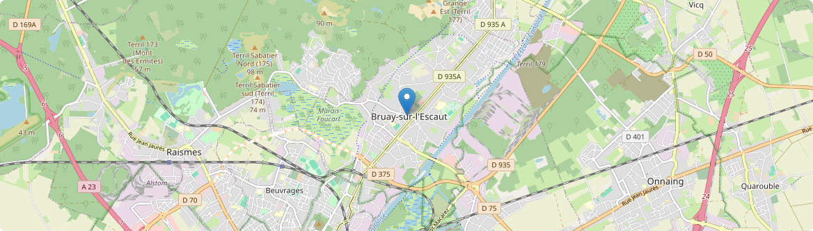 Bruay-sur-l'Escaut - Carte