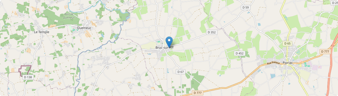 Bruc-sur-Aff - Carte