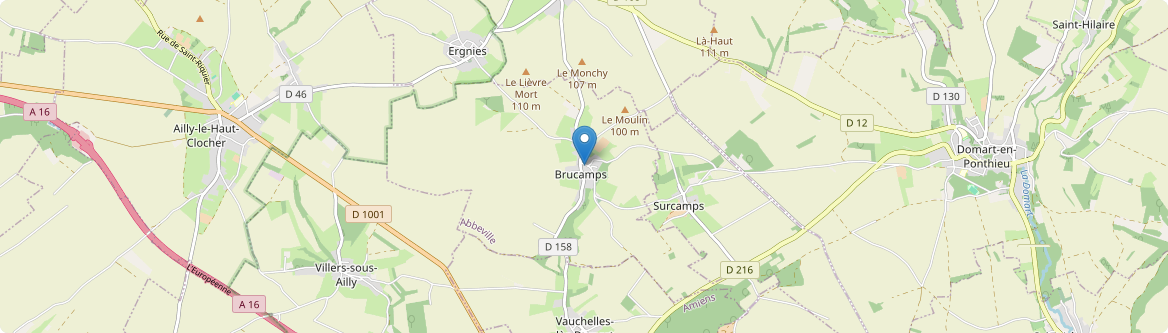 Brucamps - Carte