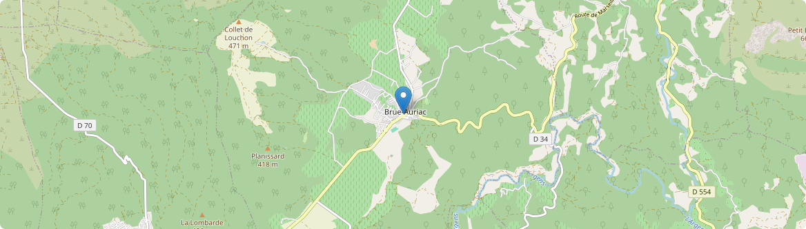 Brue-Auriac - Carte