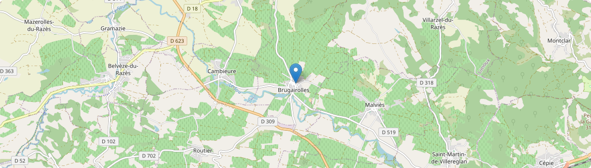 Brugairolles - Carte