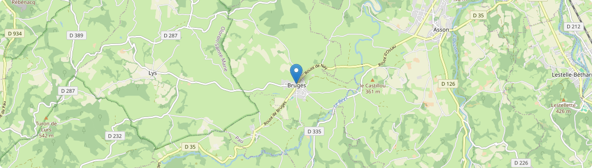Bruges-Capbis-Mifaget - Carte