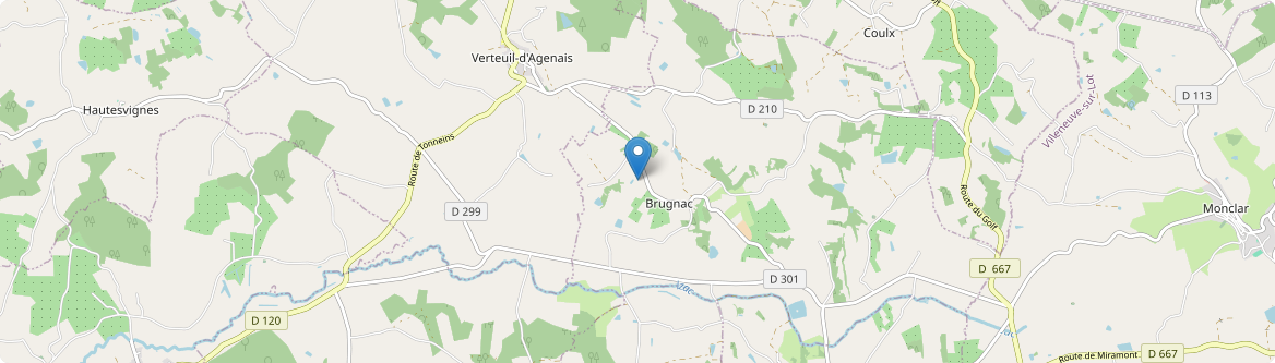 Brugnac - Carte