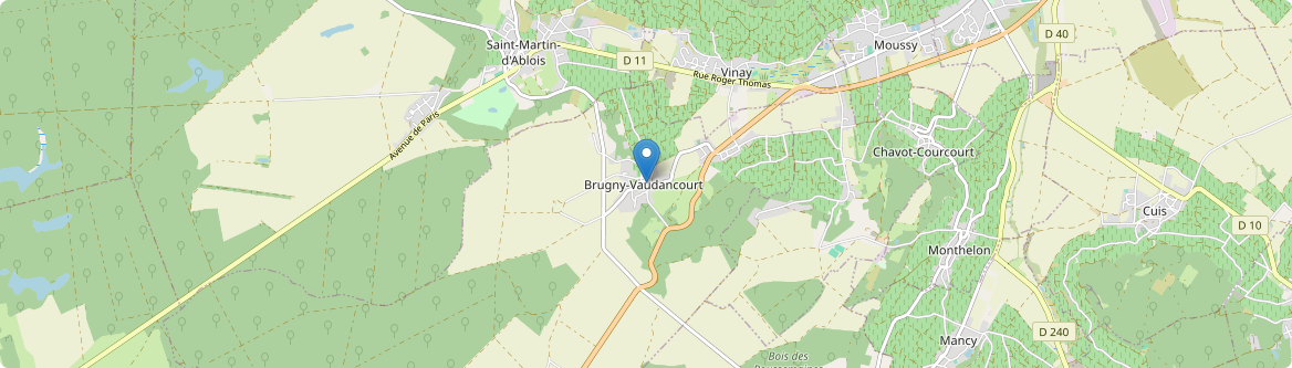Brugny-Vaudancourt - Carte