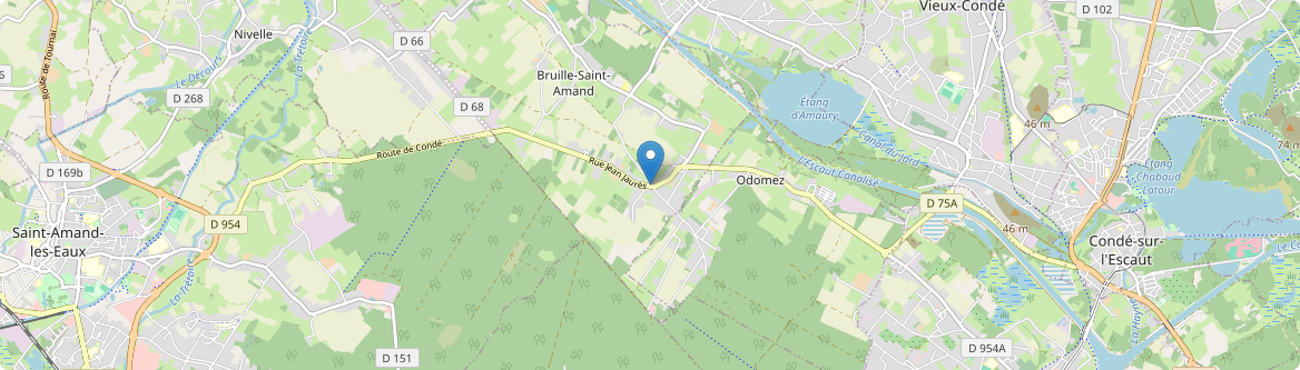Bruille-Saint-Amand - Carte
