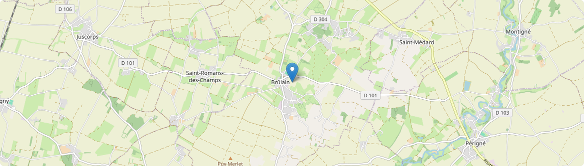 Brûlain - Carte