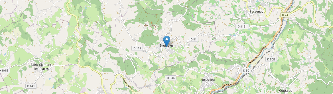 Brullioles - Carte