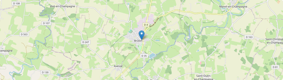 Brûlon - Carte