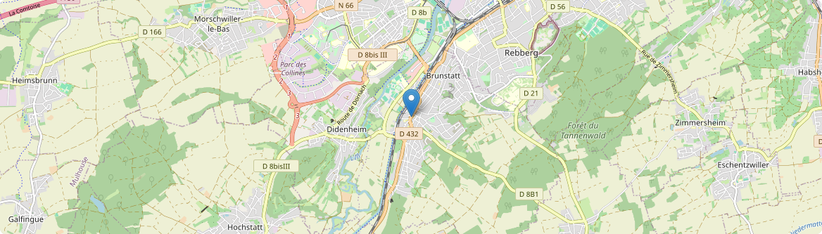 Brunstatt-Didenheim - Carte
