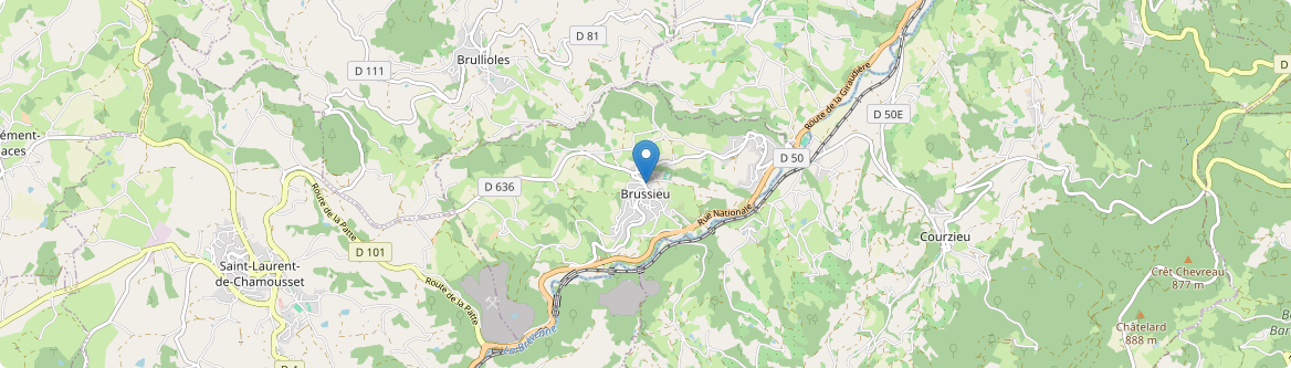Brussieu - Carte