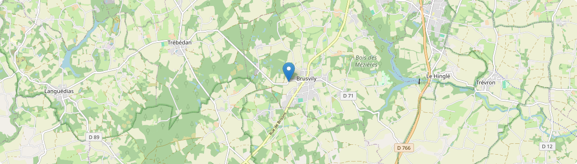 Brusvily - Carte