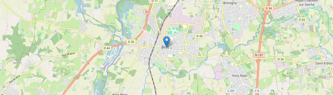 Bruz - Carte