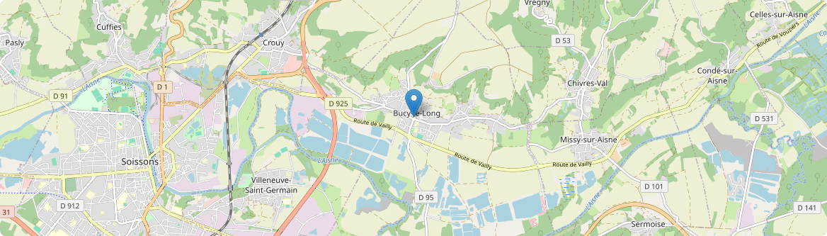 Bucy-le-Long - Carte