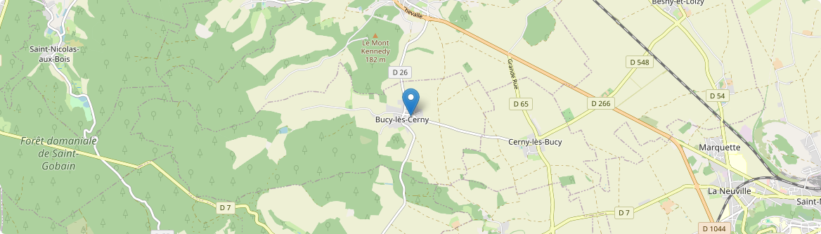 Bucy-lès-Cerny - Carte