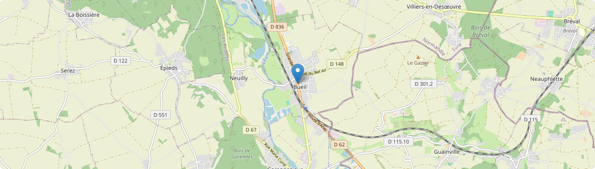 Bueil - Carte