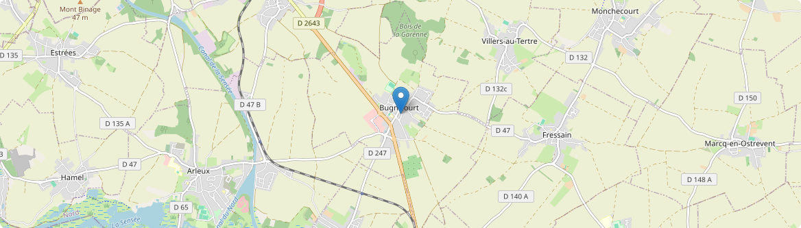 Bugnicourt - Carte