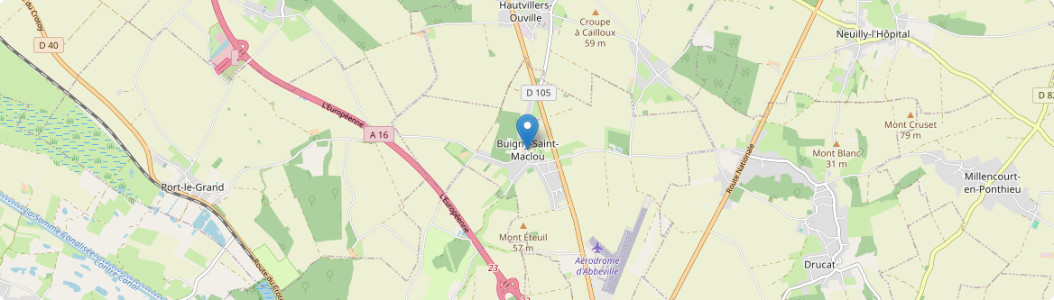 Buigny-Saint-Maclou - Carte