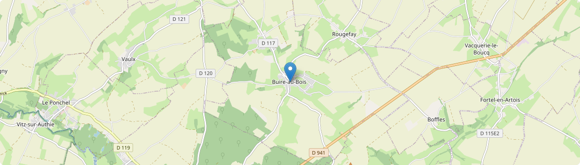 Buire-au-Bois - Carte