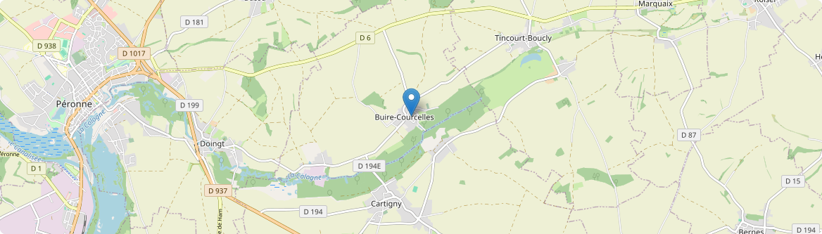 Buire-Courcelles - Carte
