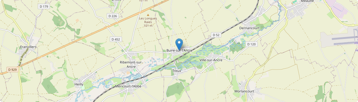 Buire-sur-l'Ancre - Carte