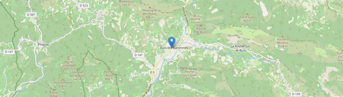 Buis-les-Baronnies - Carte