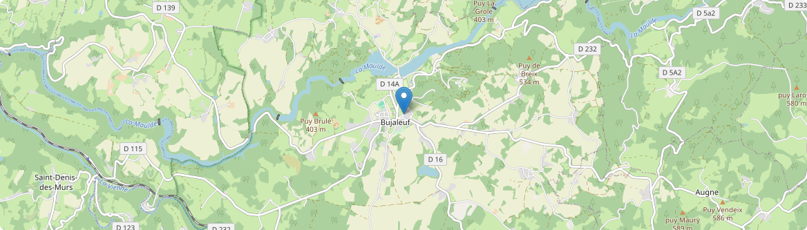 Bujaleuf - Carte