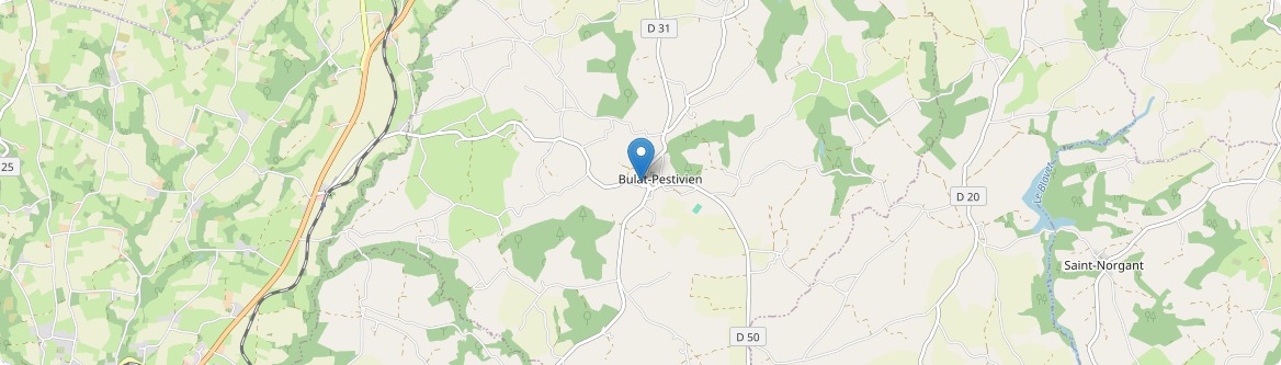 Bulat-Pestivien - Carte