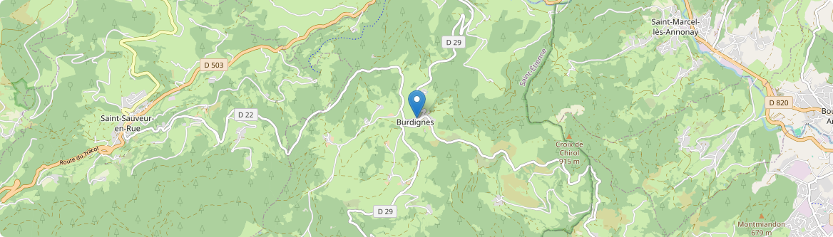 Burdignes - Carte