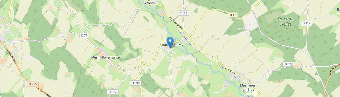 Bures-en-Bray - Carte