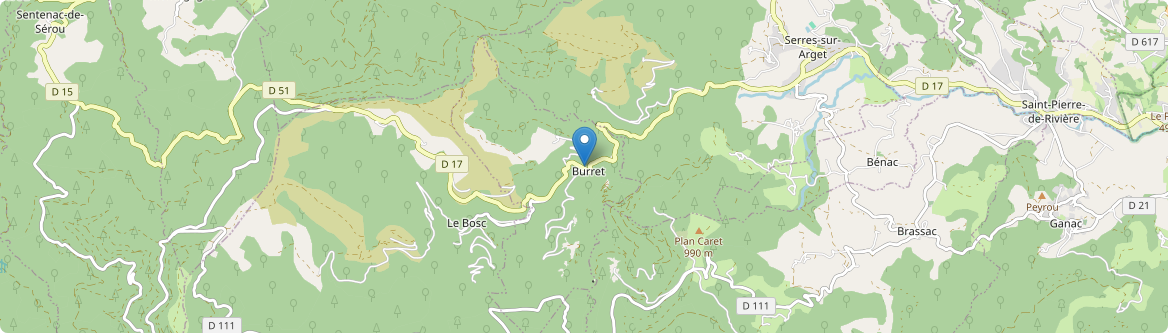 Burret - Carte