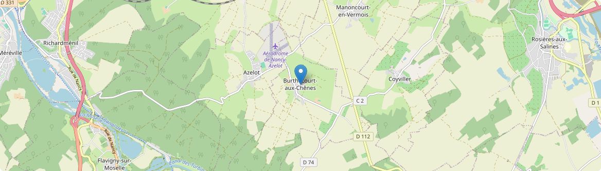 Burthecourt-aux-Chênes - Carte