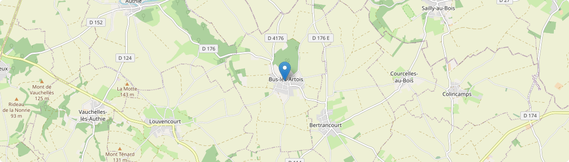 Bus-lès-Artois - Carte