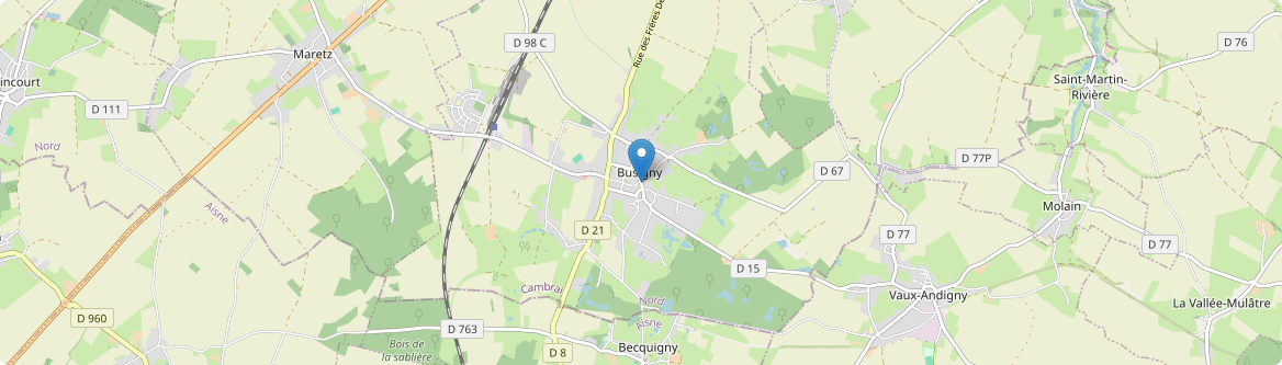 Busigny - Carte