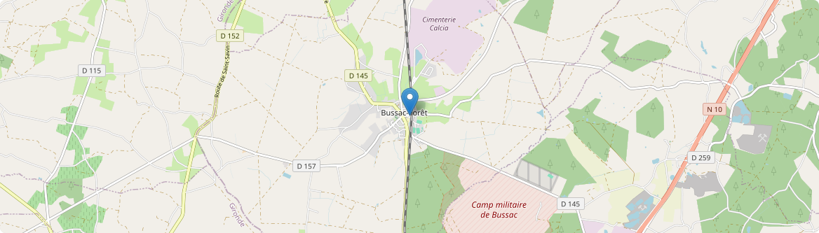 Bussac-Forêt - Carte