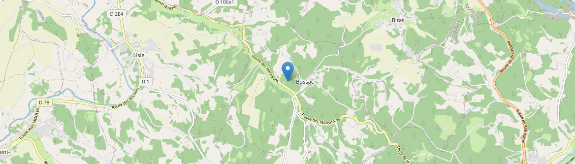 Bussac - Carte