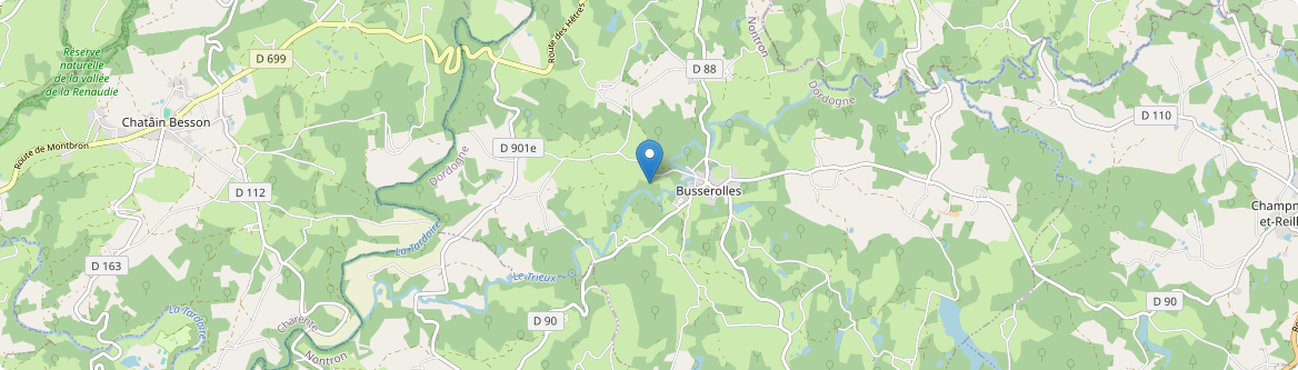 Busserolles - Carte