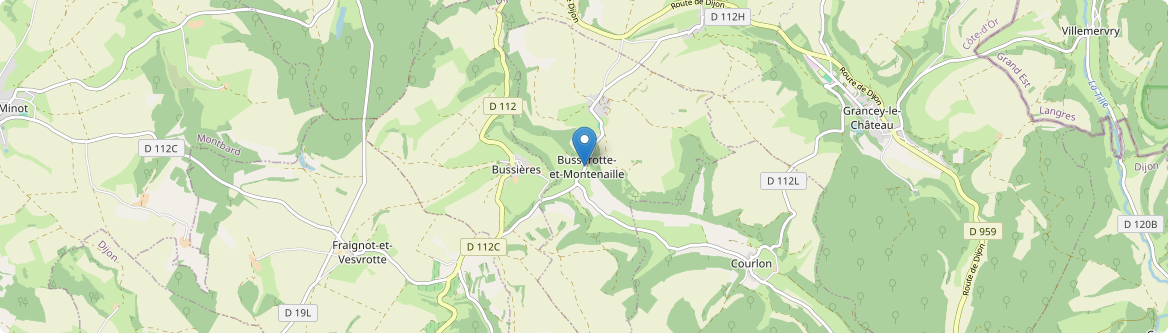 Busserotte-et-Montenaille - Carte