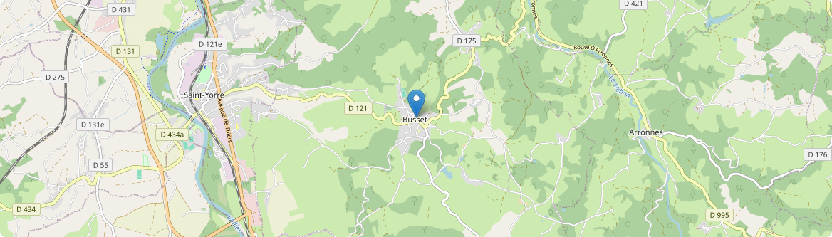 Busset - Carte