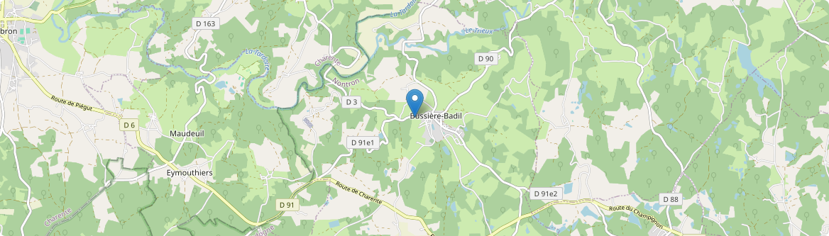 Bussière-Badil - Carte