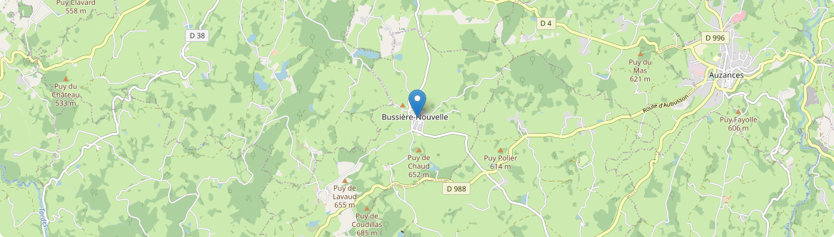 Bussière-Nouvelle - Carte