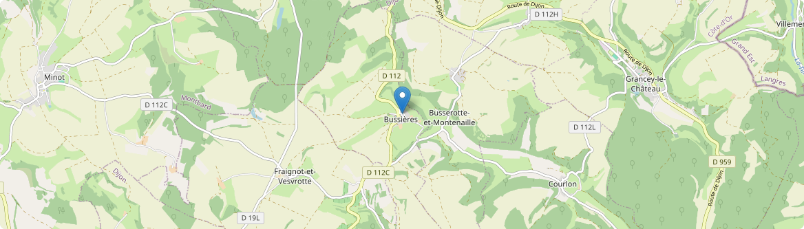 Bussières - Carte