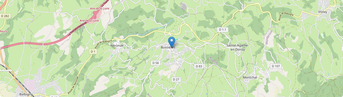 Bussières - Carte