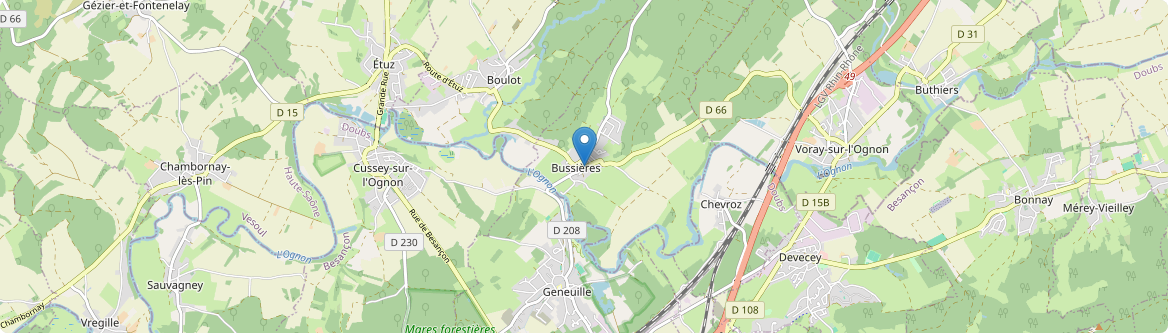 Bussières - Carte