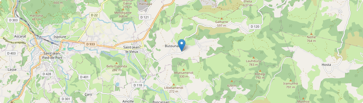 Bussunarits-Sarrasquette - Carte