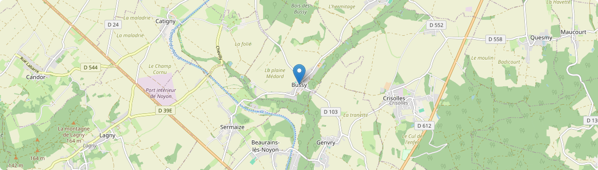 Bussy - Carte