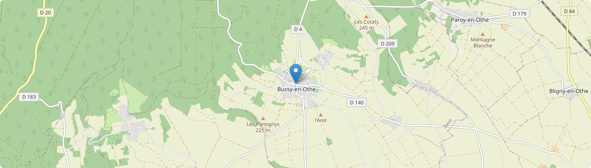 Bussy-en-Othe - Carte