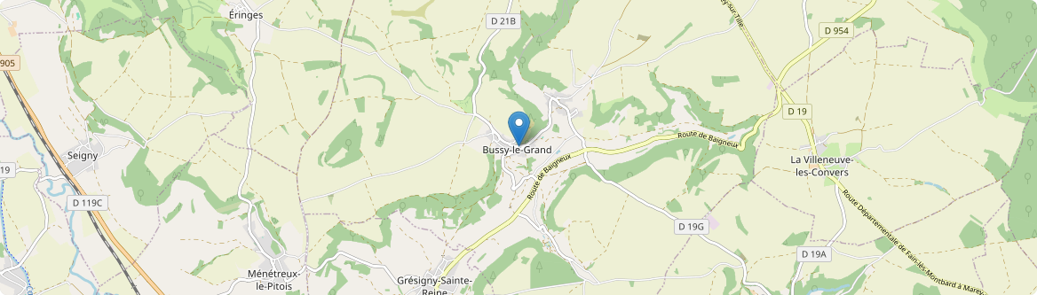 Bussy-le-Grand - Carte