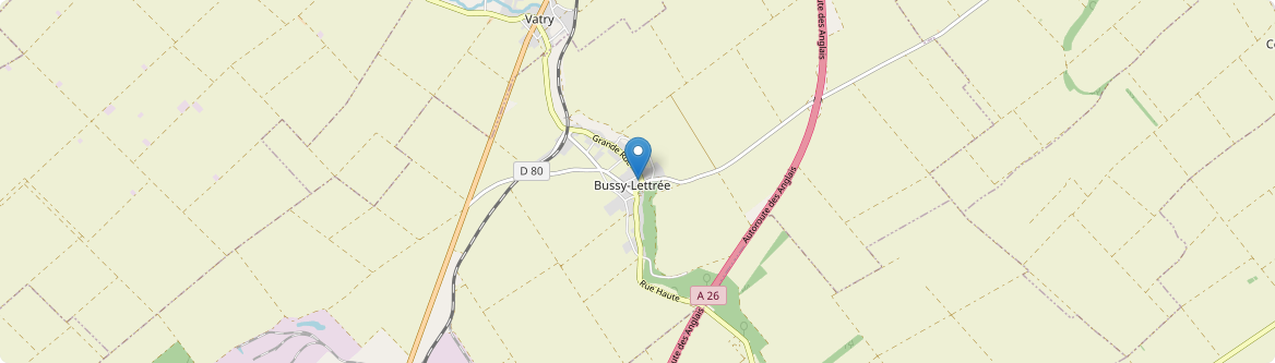Bussy-Lettrée - Carte